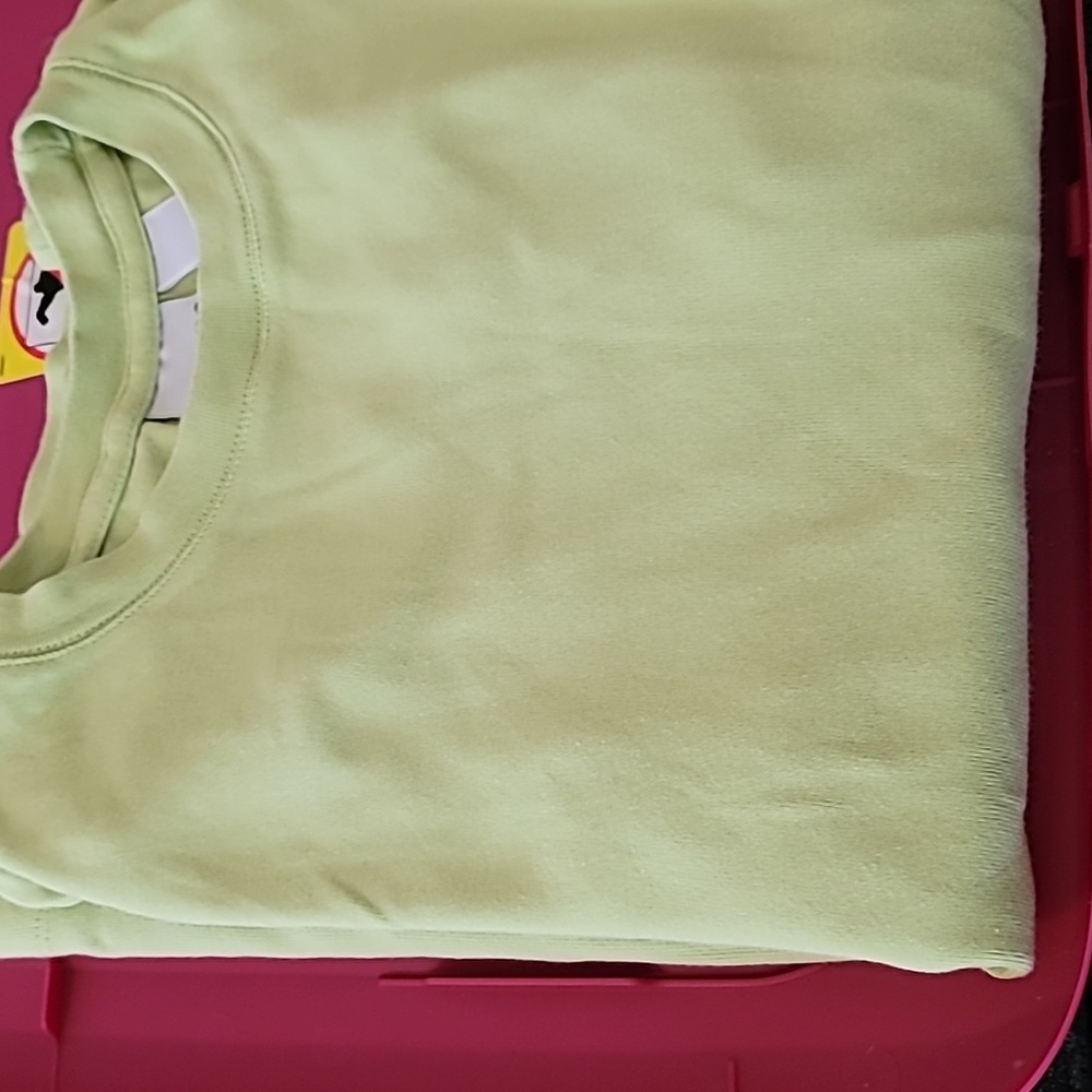 Large Kim Roger's light green 3/4 length sleeves